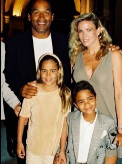 OJ Simpson and the late Nicole Brown Simpson with their two children, Sydney and Justin. Picture: Supplied