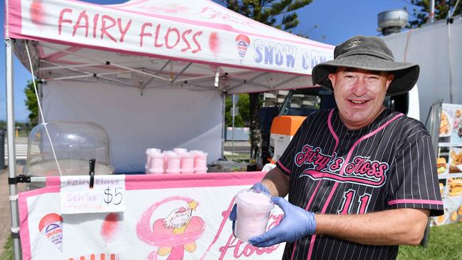 Justin Tamatea from Fairys Floss at Picnic by the Lake, Kawana. Picture: Patrick Woods.