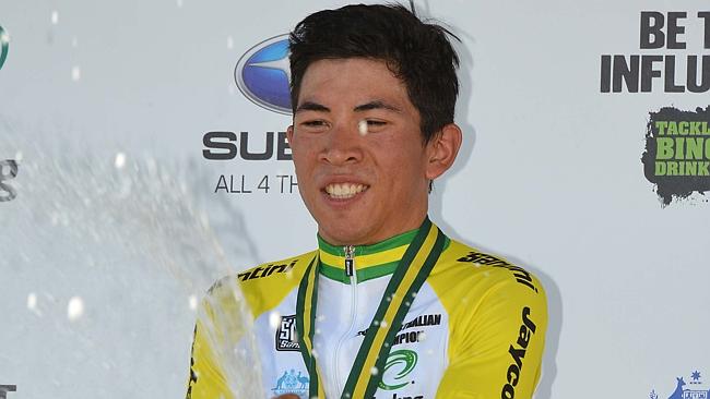 Top sprinter Caleb Ewan will be leading the UniSA-Australia team in the Santos Tour Down Under. 