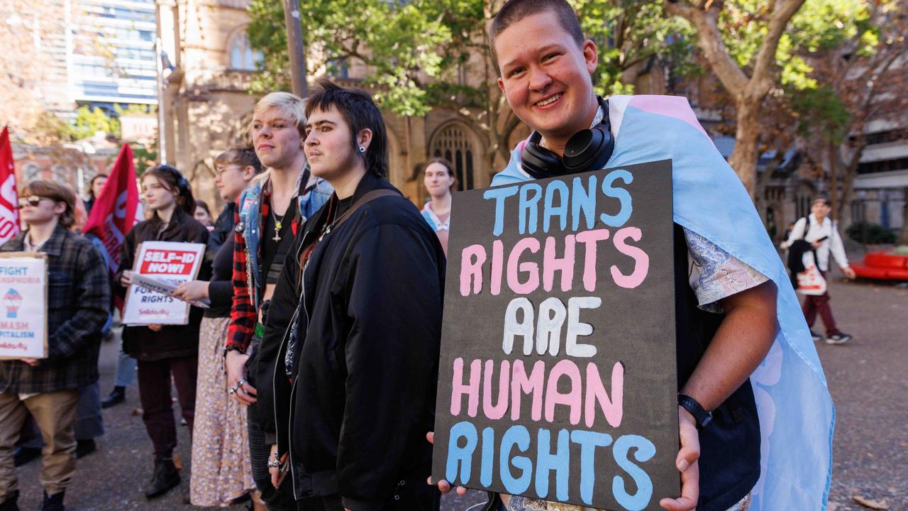 About 400 supporters gathered at Sydney’s Town Hall. Picture: NCA NewsWire/ David Swift