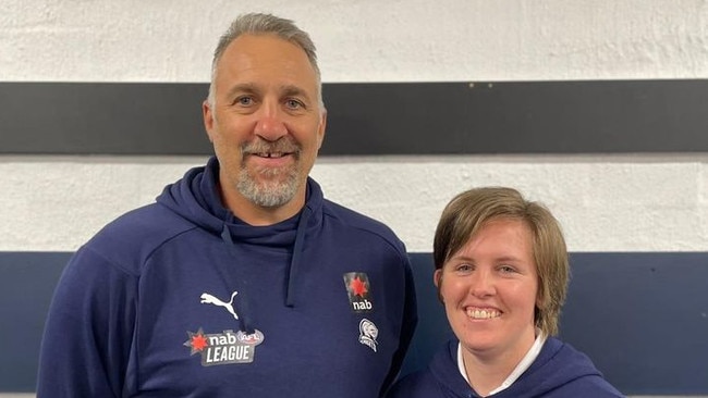 Newly appointed Northern Knights coaches Anthony Rocca (boys) and Allana Dickie (girls). Photo: Facebook.