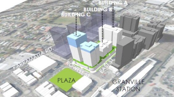 Building C is where the heights will jump to 92m. Its neighbouring buildings will be 52m tall.