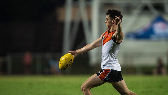 Lucas Edmonds as the NTFL Buffaloes' mens side beat the Essendon Bombers. Picture: Pema Tamang Pakhrin