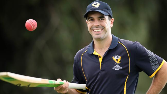 West Torrens cricketer Bailey Capel at Henley Oval. He has one of the highest century counts since SACA Premier Cricket started in 2008-09, with 12 centuries. Picture: Dean Martin