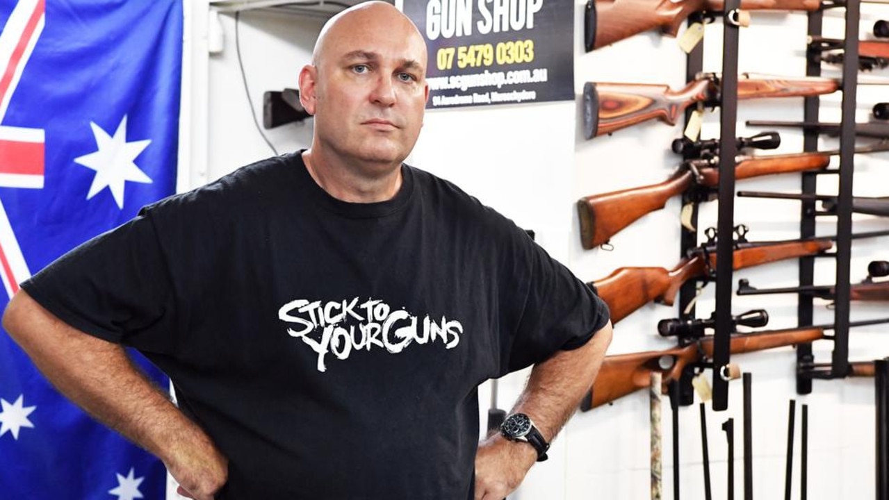 Sunshine Coast Gun Shop owner David Longrigg. Picture: Patrick Woods