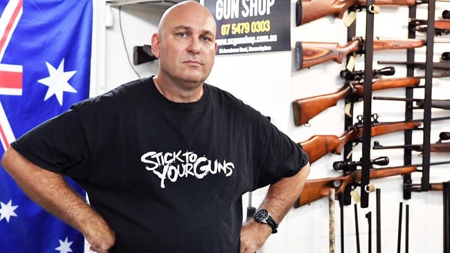 Sunshine Coast Gun Shop owner David Longrigg. Picture: Patrick Woods