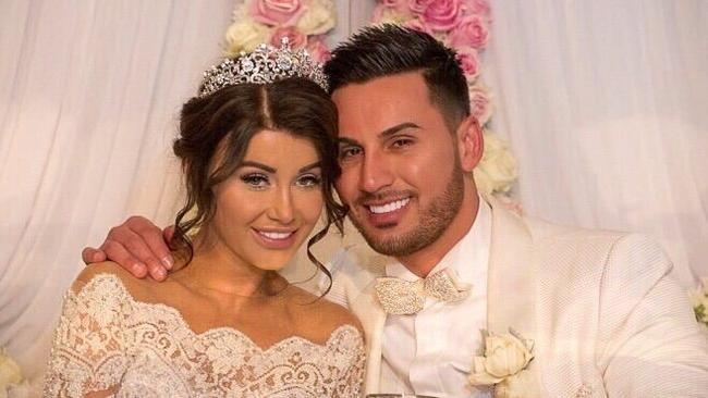 Mehajer and ex-wife Aysha on their wedding day.