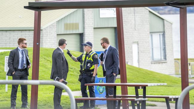 Suspicious death on Montrose Foreshore. Picture: Caroline Tan