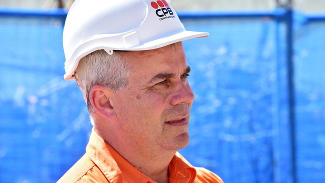 CPB Contractors Project Director Carmelo Di Bella at the Mater Hospital redevelopment. Picture: Shae Beplate.