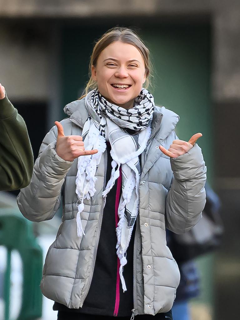 Today Greta Thunberg continues to be an environmental activist. Here she is arriving at Westminster Magistrates Court on February 01, 2024 after she was arrested near the InterContinental Hotel in Mayfair on October 17, 2023, whilst protesting against the Energy Intelligence Forum taking place inside. Photo by Leon Neal/Getty Images