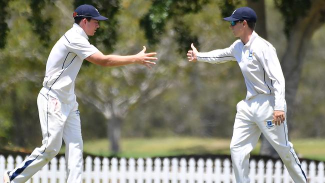 GPS First XI cricket match between Brisbane Grammar School and Brisbane Boys College on January 28. Picture: John Gass