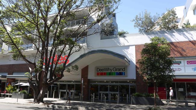 Dee Why Grand Shopping Centre viewed from Pacific Parade. Picture: Supplied.