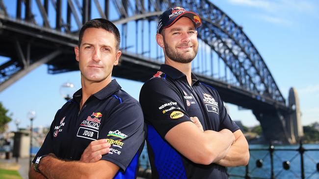 Jamie Whincup and Shane van Gisbergen will battle for the title this weekend. Picture: Mark Evans