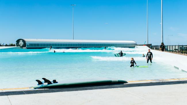 Australia’s first surf park at Tullamarine airport. Picture: Ed Sloane