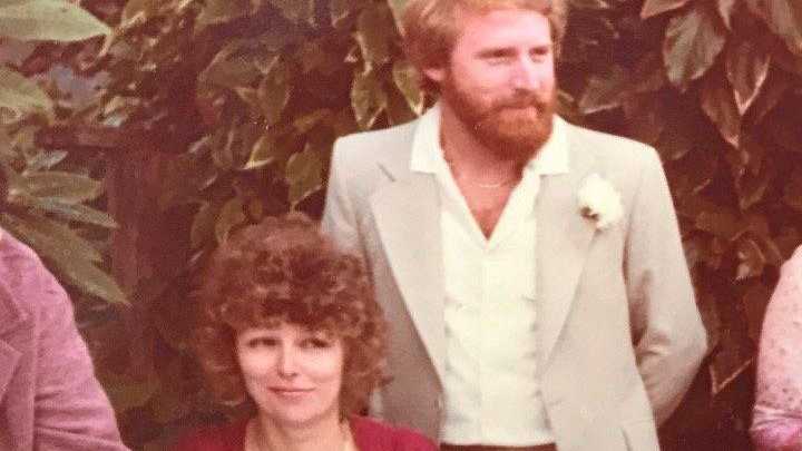 Nick and Gerry Clatworthy on their wedding day in 1981. Picture: Contributed