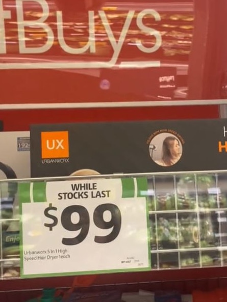 Coles is selling a $99 hair styling device. Picture: TikTok/@laila.cooke