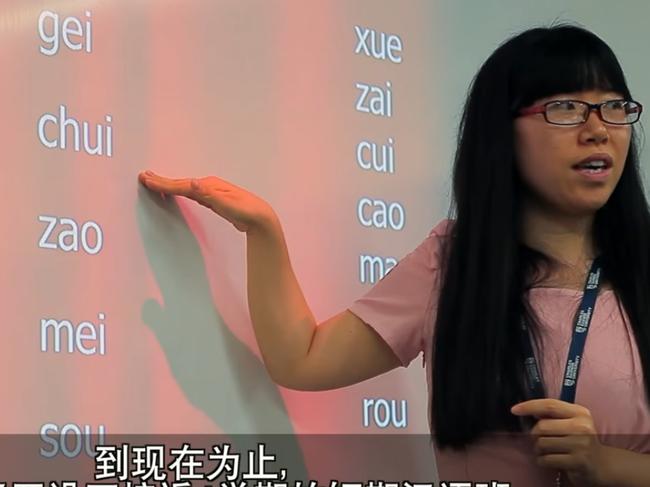 A screen grab from a promotional video for Confucius Institute at Charles Darwin University.