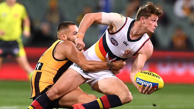 Adelaide may be able to improve its draft hand by trading Matt Crouch. Picture: Mark Brake/Getty Images