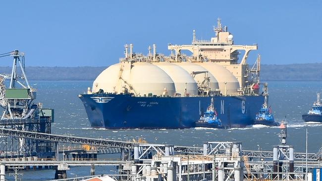 Still important … A gas tanker arriving in Gladstone’s harbour.