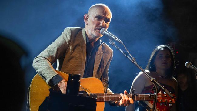 Paul Kelly performs at his Always Live intimate show in Melbourne. Picture: Tony Gough