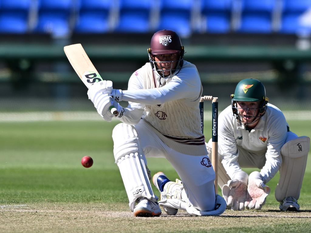 Usman Khawaja has been named in Queensland’s squad for the Sheffield Shield final. Picture: Getty Images