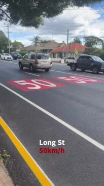 Ruthven St new speed limit (April 2024)