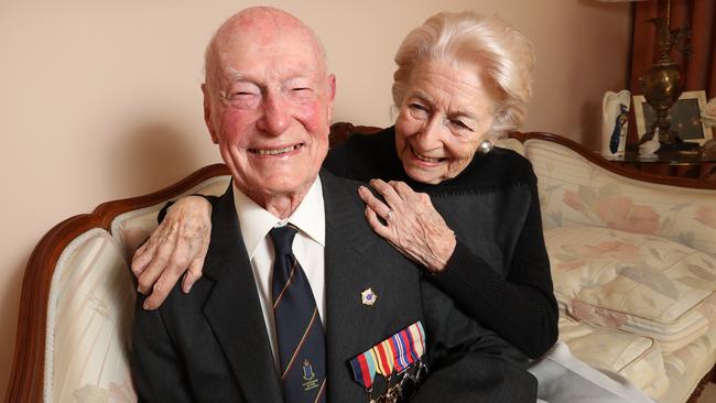 Jack with his wife, Dolores. Picture: Alex Coppel