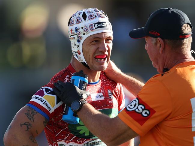 Kalyn Ponga’s concussion history played a big part in his Origin axing, with the Maroons nervous after a HIA in Round 12. Picture: Getty Images.