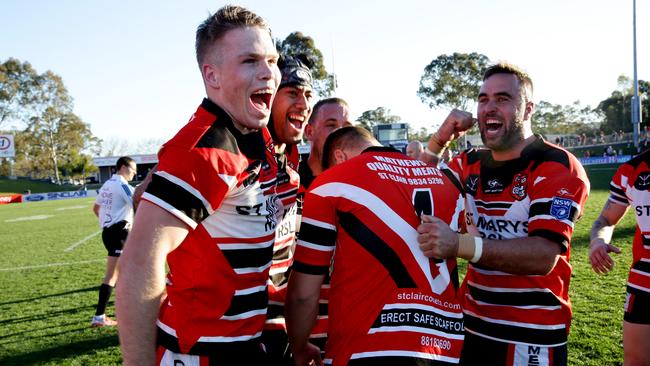 St Clair Comets v Saint Patrick's,Blacktown at Pepper Stadium, Penrith.A Grade Grand Final with the St Clair Comets winning their first grand final.Players celebrate the Grand Final win