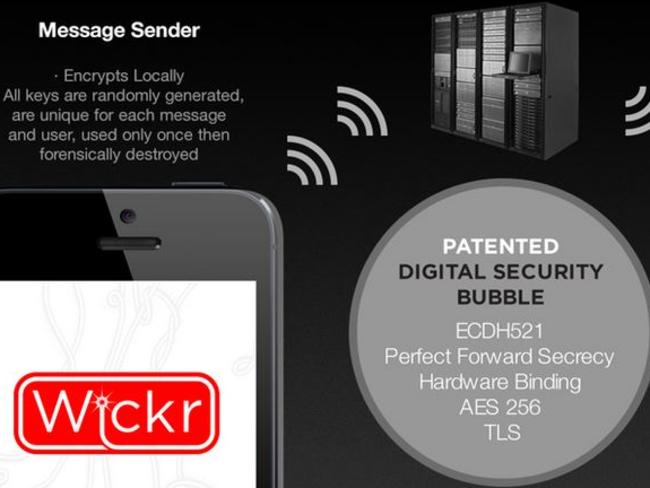 Wickr’s selfdestruct system is described as “Snapchat for grown-ups”.