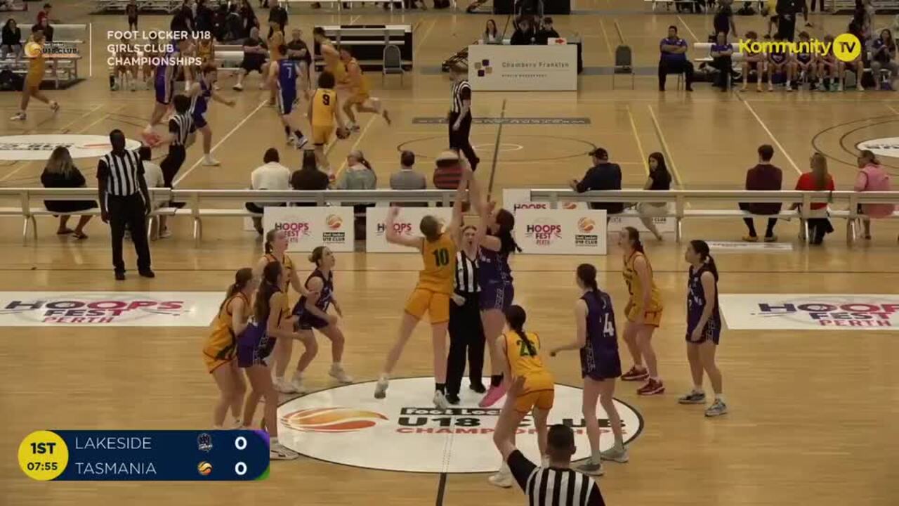 Replay: Lakeside Lightning v Tasmania Tigers (Girls) – 2024 BA Under-18 Club Championships Day 5 – Court 1