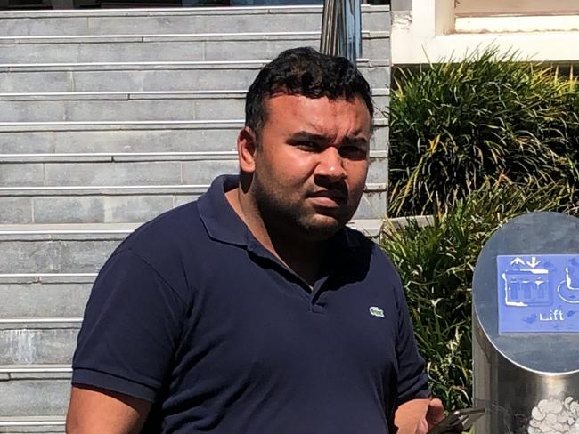 Avneet Kumar leaves Wollongong Local Court on September 22. 