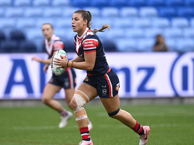 Roosters star Sergis says she wants to see the NRLW season played before the State of Origin series. Picture: NRL Imagery