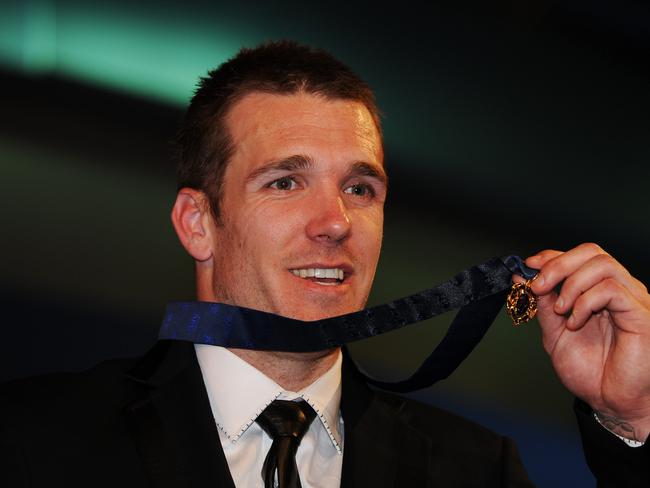 Dane Swan after winning the 2011 Brownlow Medal.