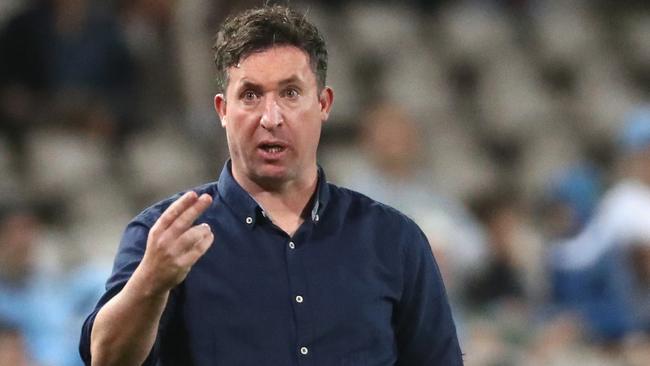 Brisbane Roar coach Robbie Fowler said his side’s first-half showing was ‘unnaceptable.’ Picture: AAP