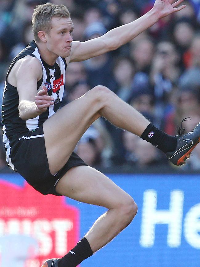 Jaidyn Stephenson has been enormous for Collingwood. Pic: Michael Klein