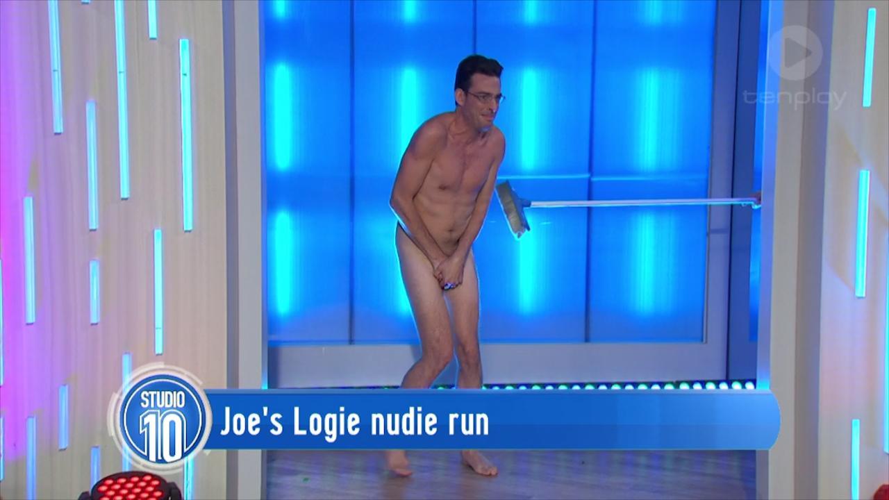 Studio 10 Joe Hildebrand nudie run: Presenter runs naked on air for Logies  bet | Gold Coast Bulletin