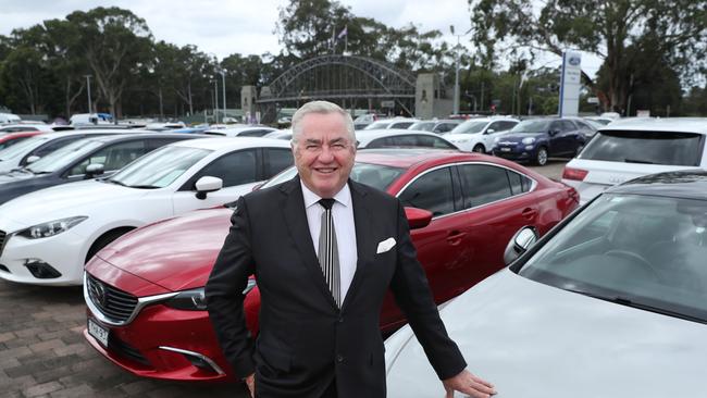 Automotive Barron Paul Warren at his Warwick Farm dealership. Picture: John Feder.