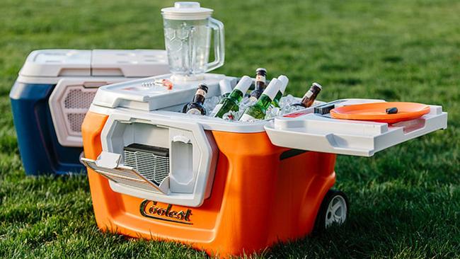 The Coolest Cooler packs a blender, charger, speaker, bottle opener and picnic set in a single design.