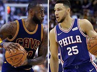 Ben Simmons and LeBron James