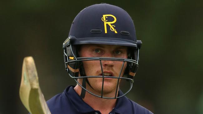 Ringwood Batsman Tom Rogers helped himself to 181 not out in a standout display. Picture: Stuart Milligan