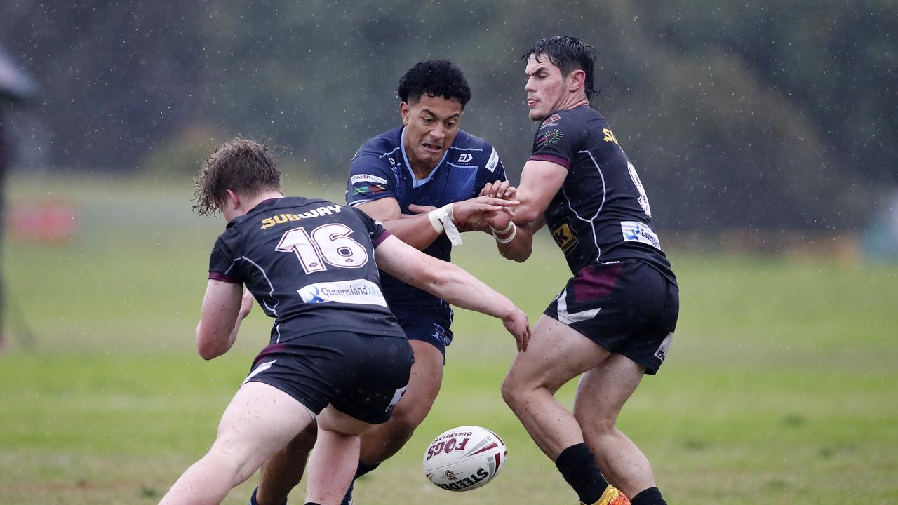 Jacob Taulani in action at Redcliffe SHS. (Image/Josh Woning)