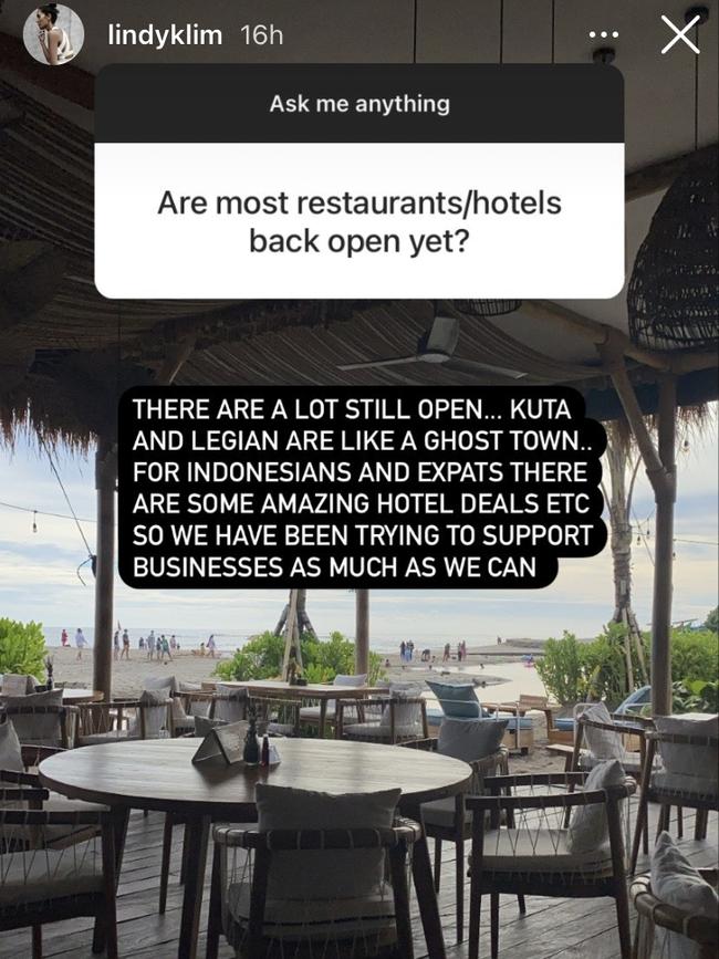 Tourist hot spots deserted … Picture: Instagram/@lindyklim