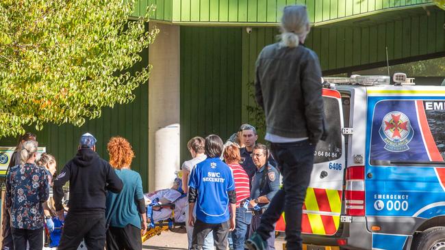 A suspected drug overdose at Richmonds Safe Injecting Room in November 2019. Picture: Jason Edwards