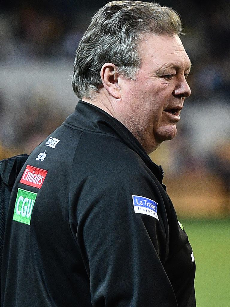 Balme served as head of football at the Magpies.