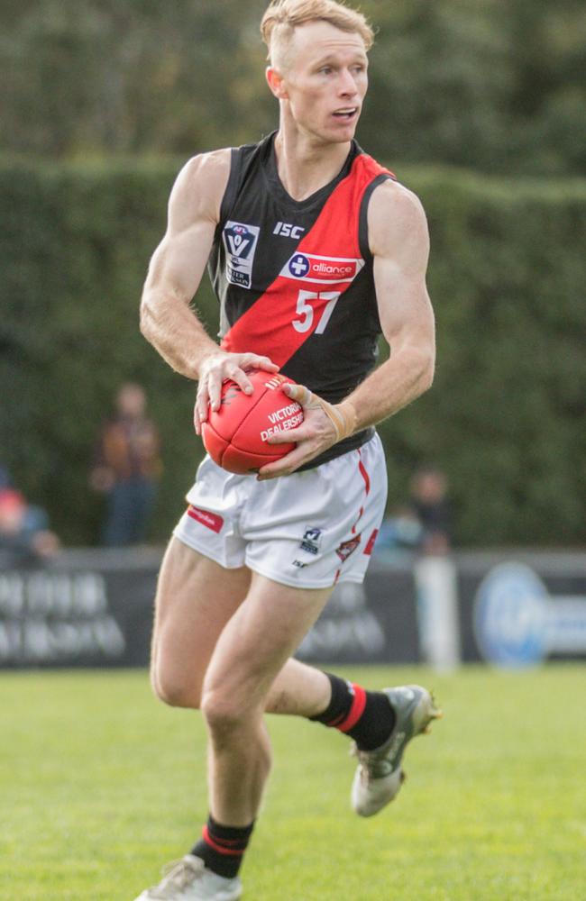 Essendon VFL on-baller Nick Hind is enjoying a brilliant season. Picture: Kadek Thatcher