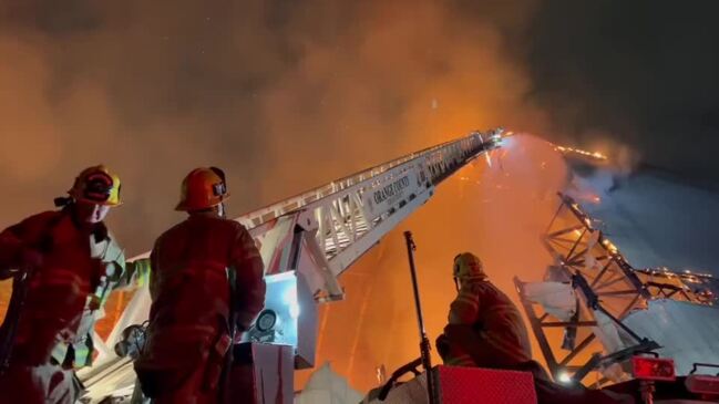 Fire Destroys Historic WW2-Era Hangar In Orange County | Gold Coast ...