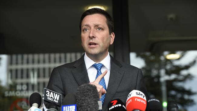 Victorian Opposition Leader Matthew Guy is now called ‘Matt’. Picture: NCA NewsWire / Andrew Henshaw