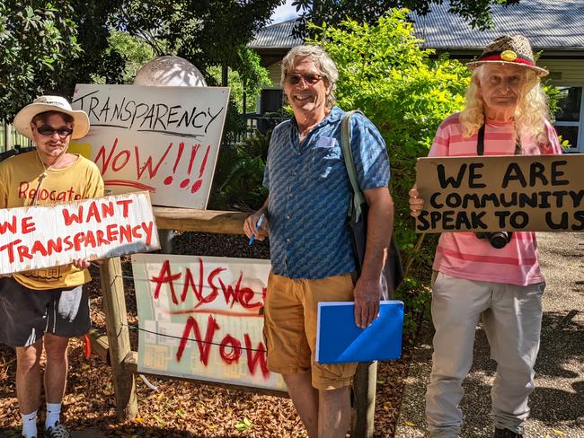 Harper Dalton at the NRRC protest outside NRRC office on Daley St Lismore, January 23.