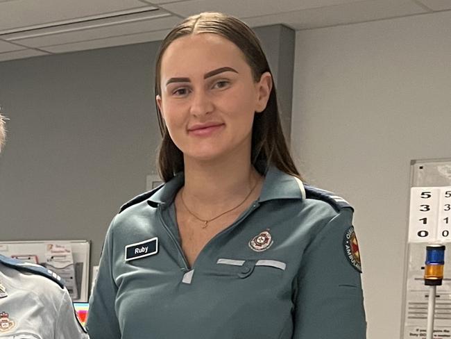 Ruby West and her team members at Rockhampton Ambulance Station.